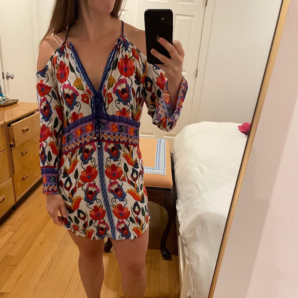Nanette Lepore coverup in a floral pattern